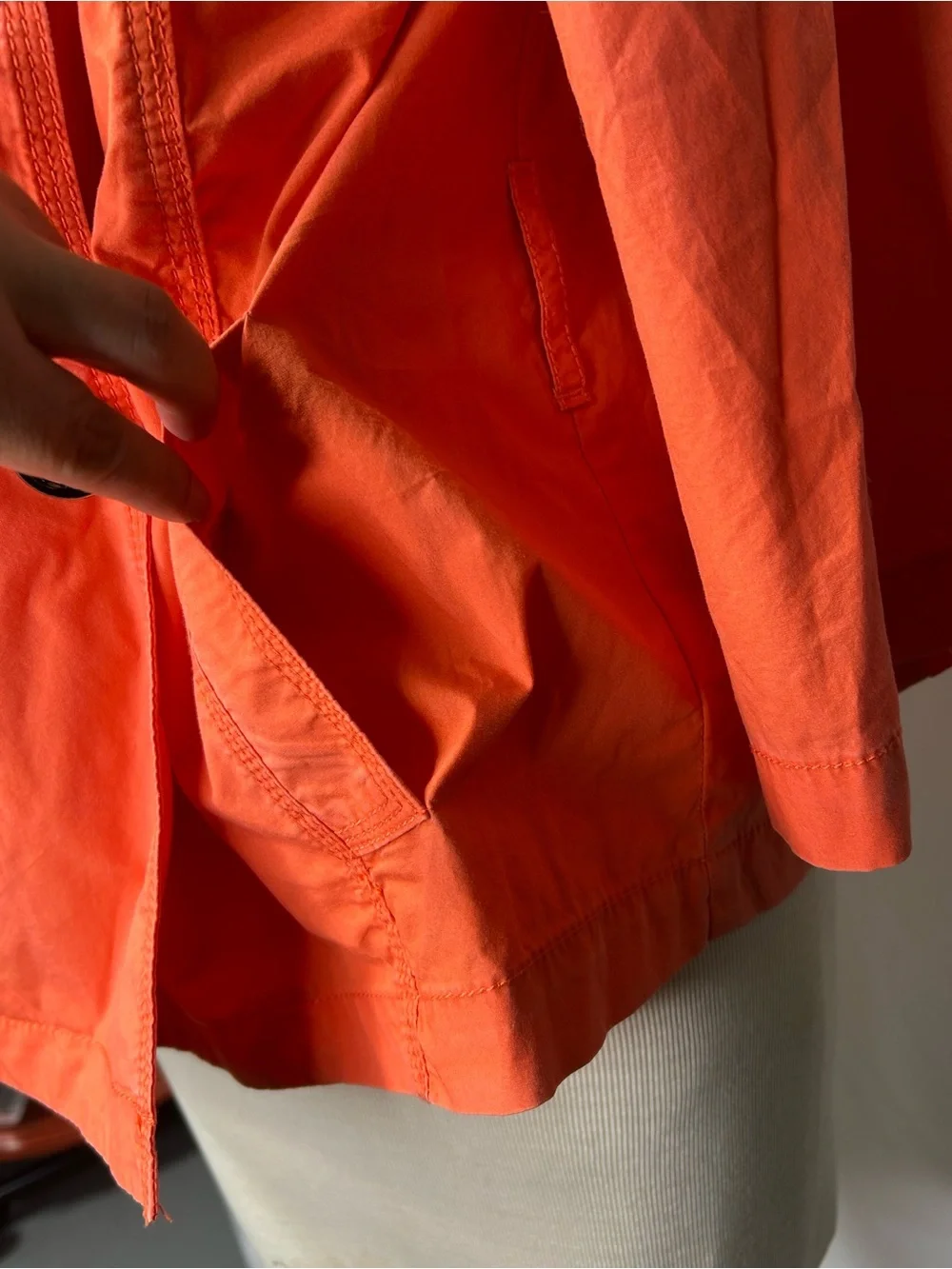 Michael Kors Women’s Orange Double Breasted Trench Jacket Coat XS
